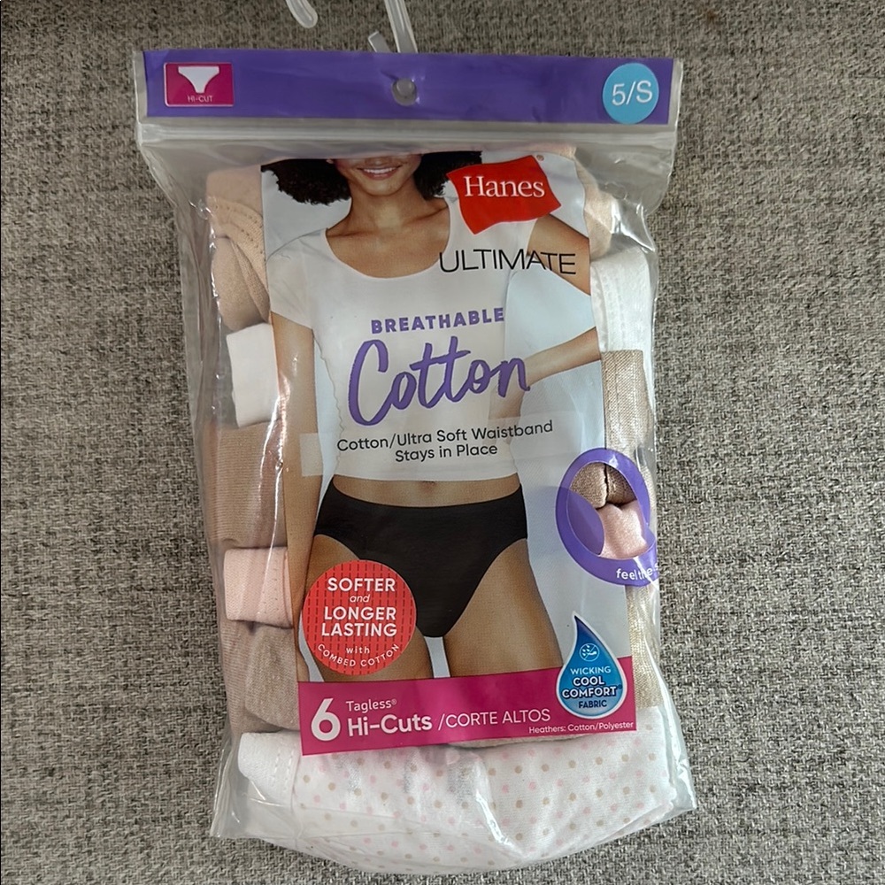 Hanes Women's Breathable Cotton Hi-Cuts - Assorted Colors